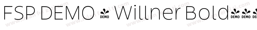 FSP DEMO - Willner Bold字体转换